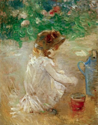 De zandtaarten door Berthe Morisot